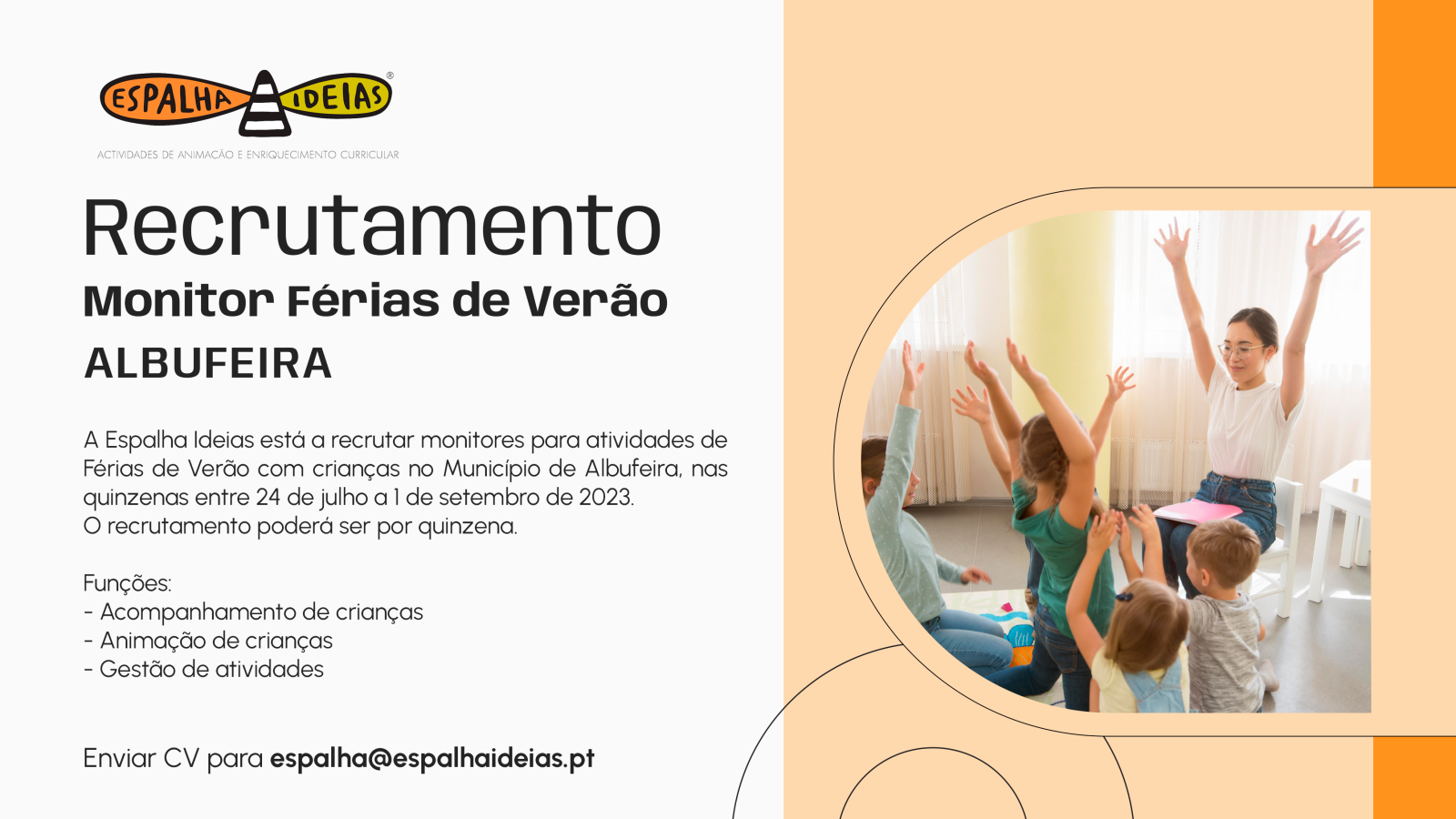 Recrutamento Albufeira - Frias de Vero